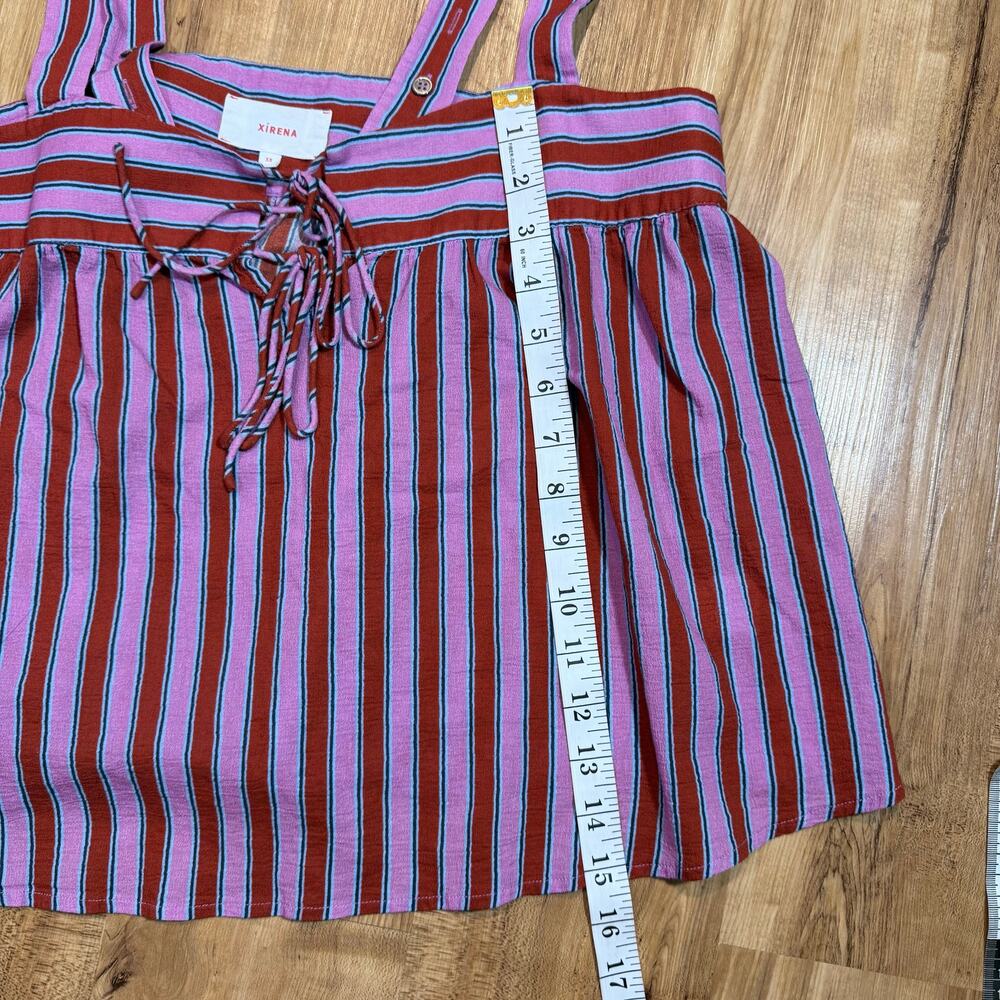 Xirena Kyra Berry Stripes Pink Cotton Light Pajama Summer Tank Top Size XS - Picture 5 of 7